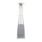 Merrick Lane Stainless Steel Pyramid Shape Portable Outdoor Patio Heater - 7.5 Feet Tall